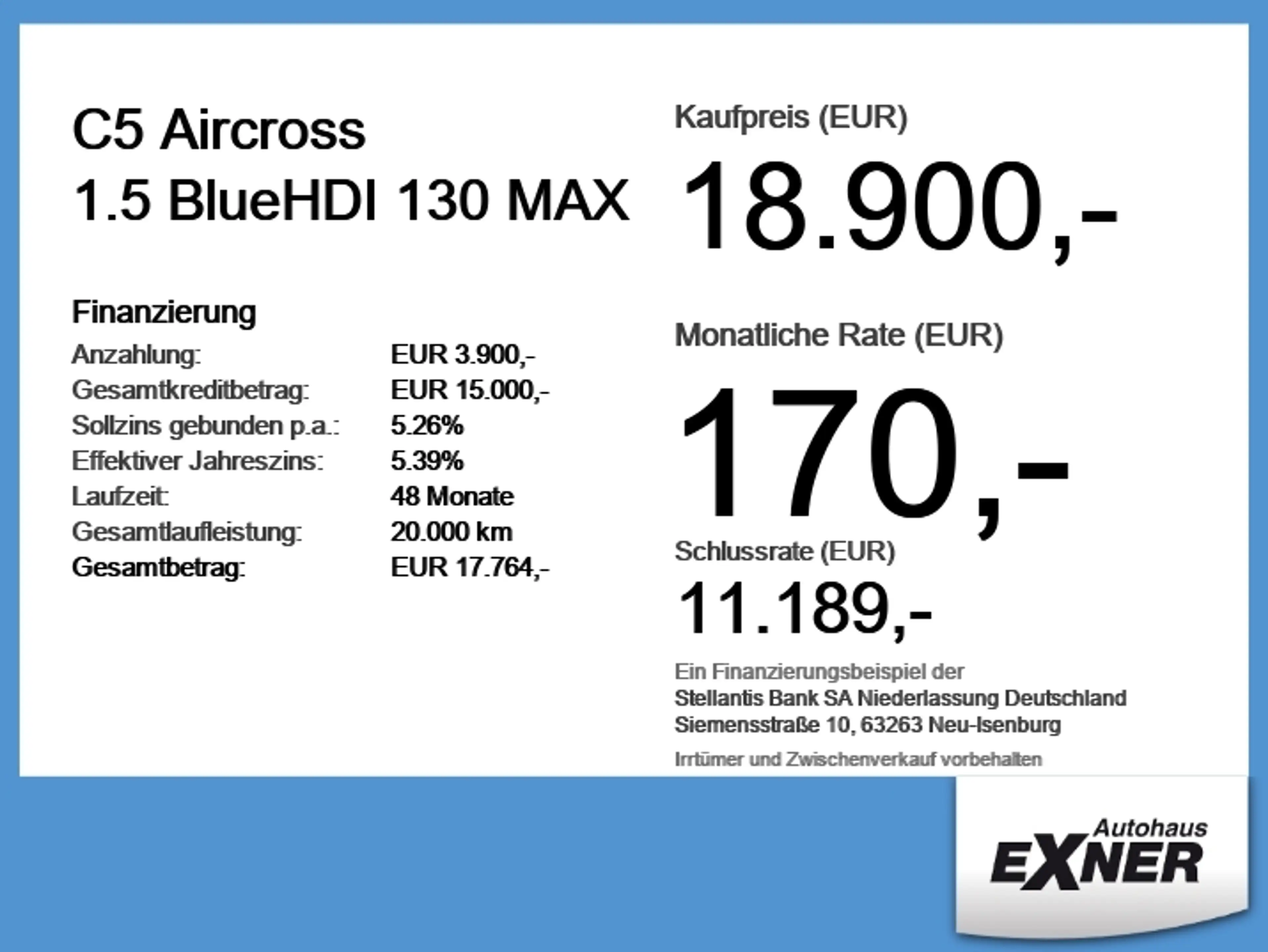 Citroen C5 Aircross 1.5 BlueHDI 130 MAX LED+Navi+DAB+SHZ — photo 6