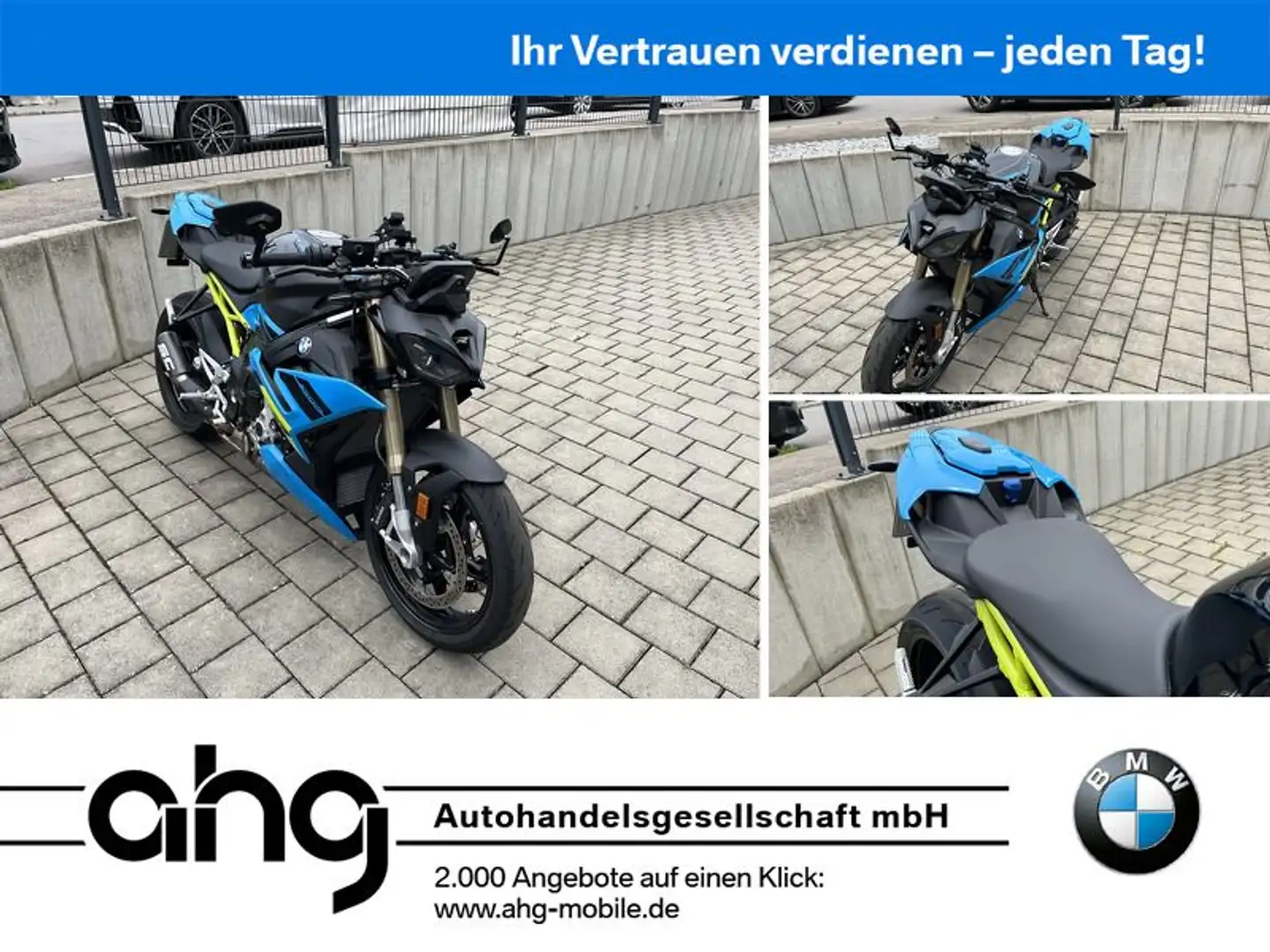 BMW S 1000 R SC Project, Komfort-, Dynamik Paket uvm Albastru - 1