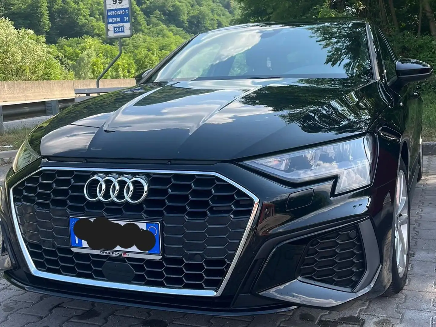 Audi A3 A3 Sportback 30 tfsi mhev S line edition s-tronic Nero - 1