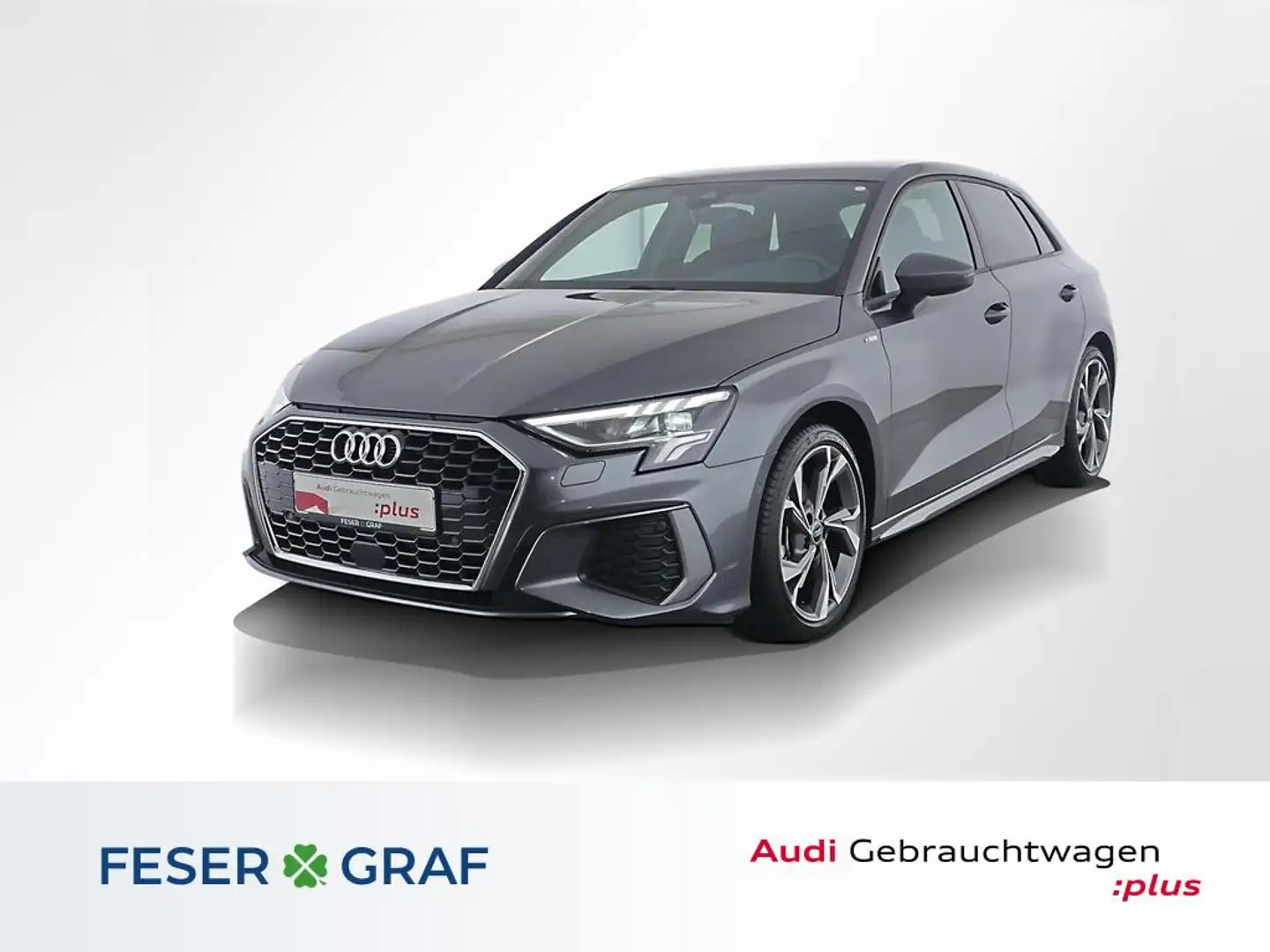 Audi A3 S line 35 TFSI S tronic LED/ Navi Plus/ virtual Co Grau - 1