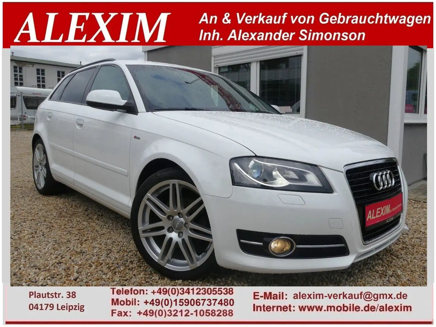 Audi A3 Sportback 1.4 TFSI S line/Bose/Xenon/1.Hand Weiß - 1