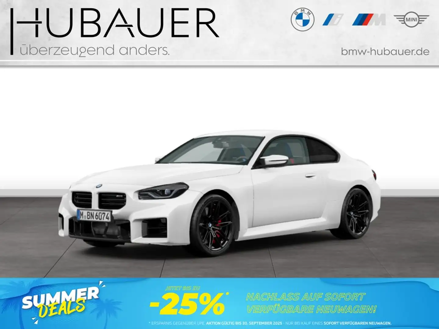 BMW M2 Coupé [Plus Package, h&k Sound, HUD, RFK, SHZ] Blanc - 1