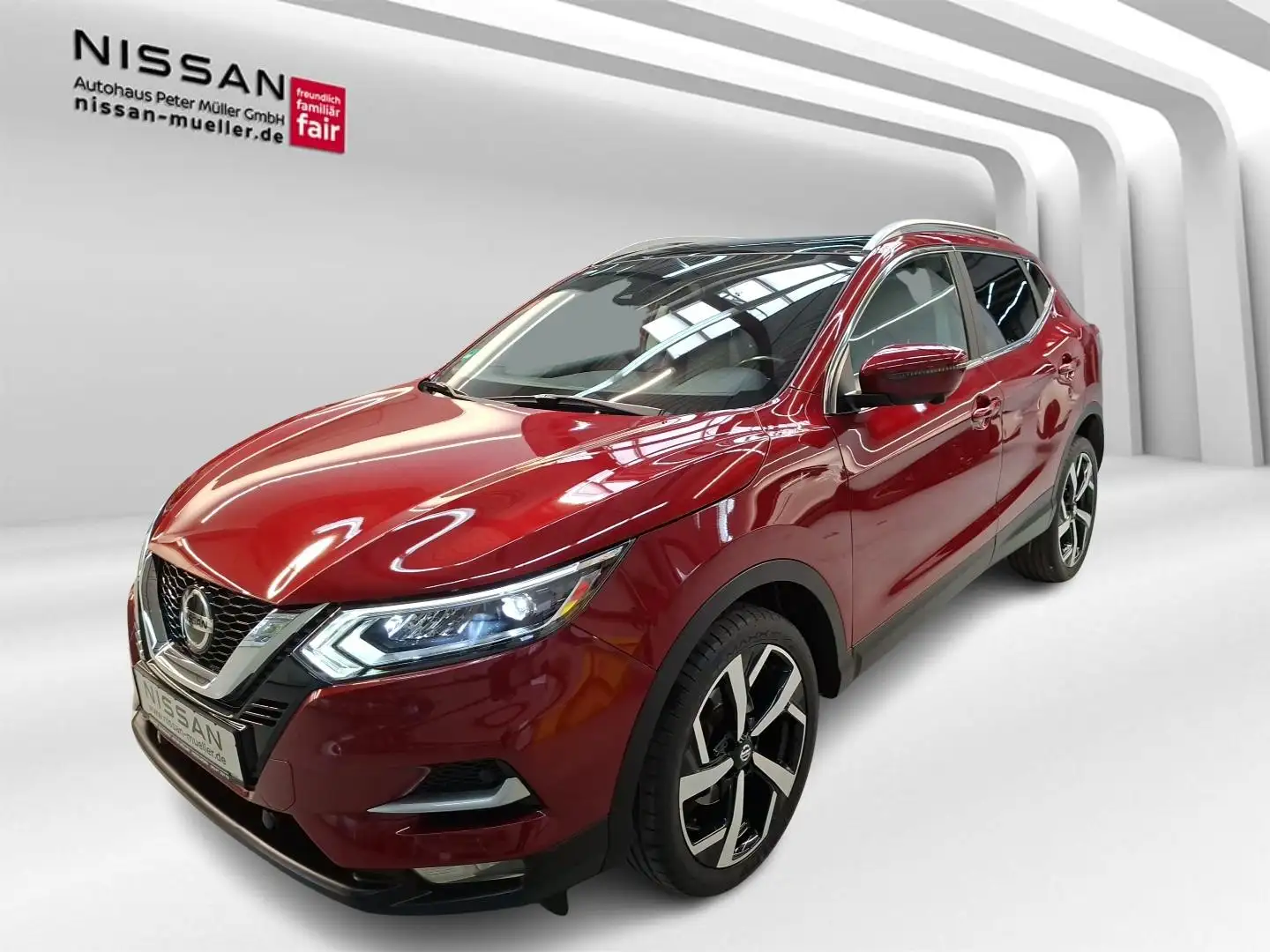 Nissan Qashqai 1.3 DIG-T 160 PS DCT 4x2 AKARI PGD 19" Rouge - 1