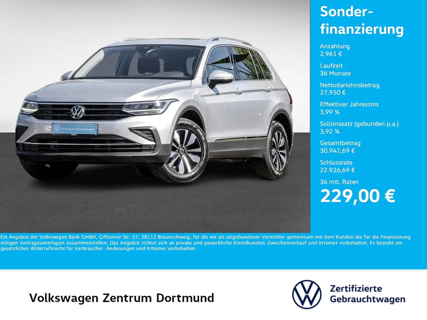 Volkswagen Tiguan 1.5 MOVE KAMERA PANO ACC eKLAPPE NAVI Argintiu - 1