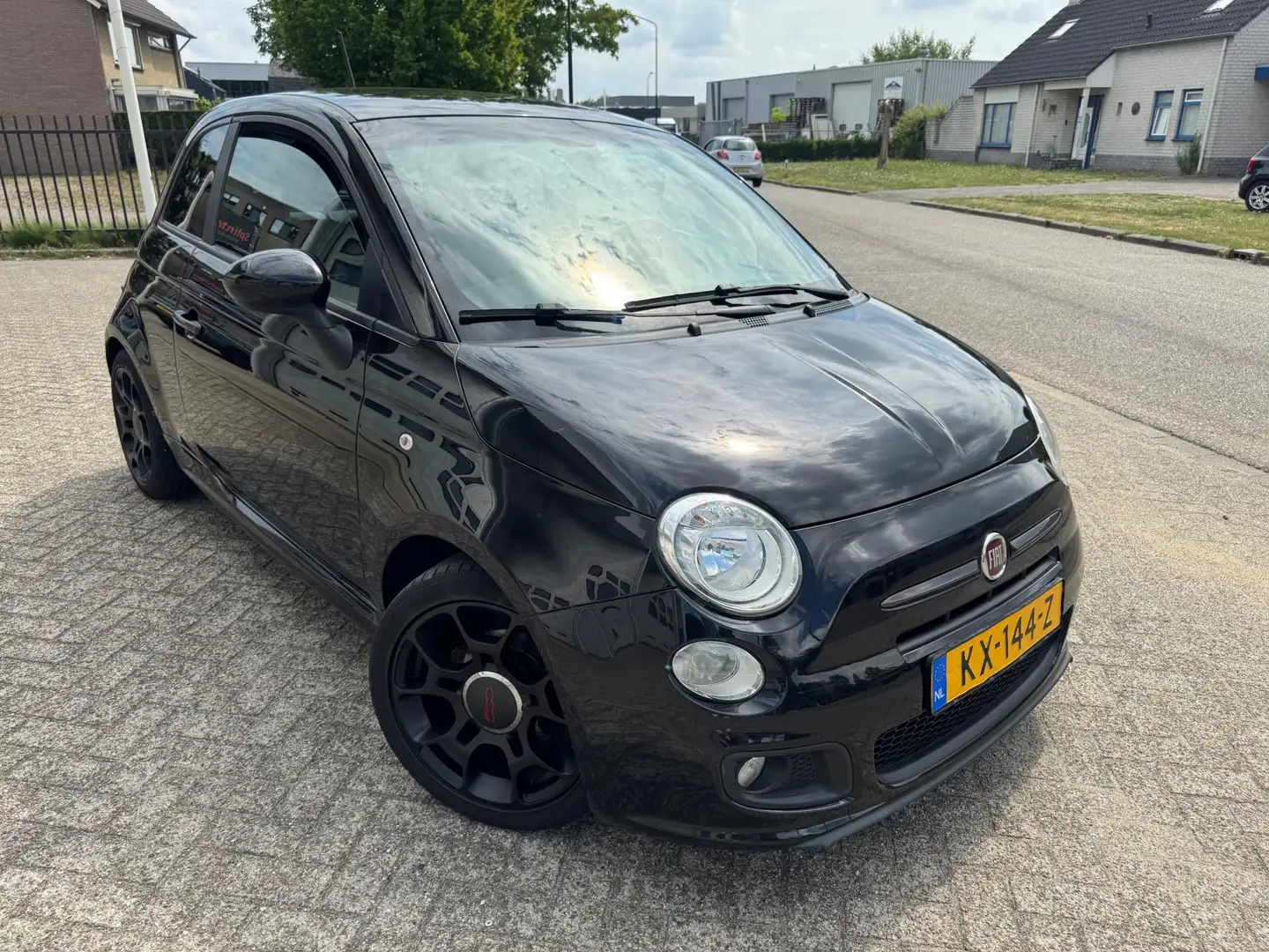 Fiat 500 1.2 NL Airco,Alcantara,Park sensor Zwart - 2