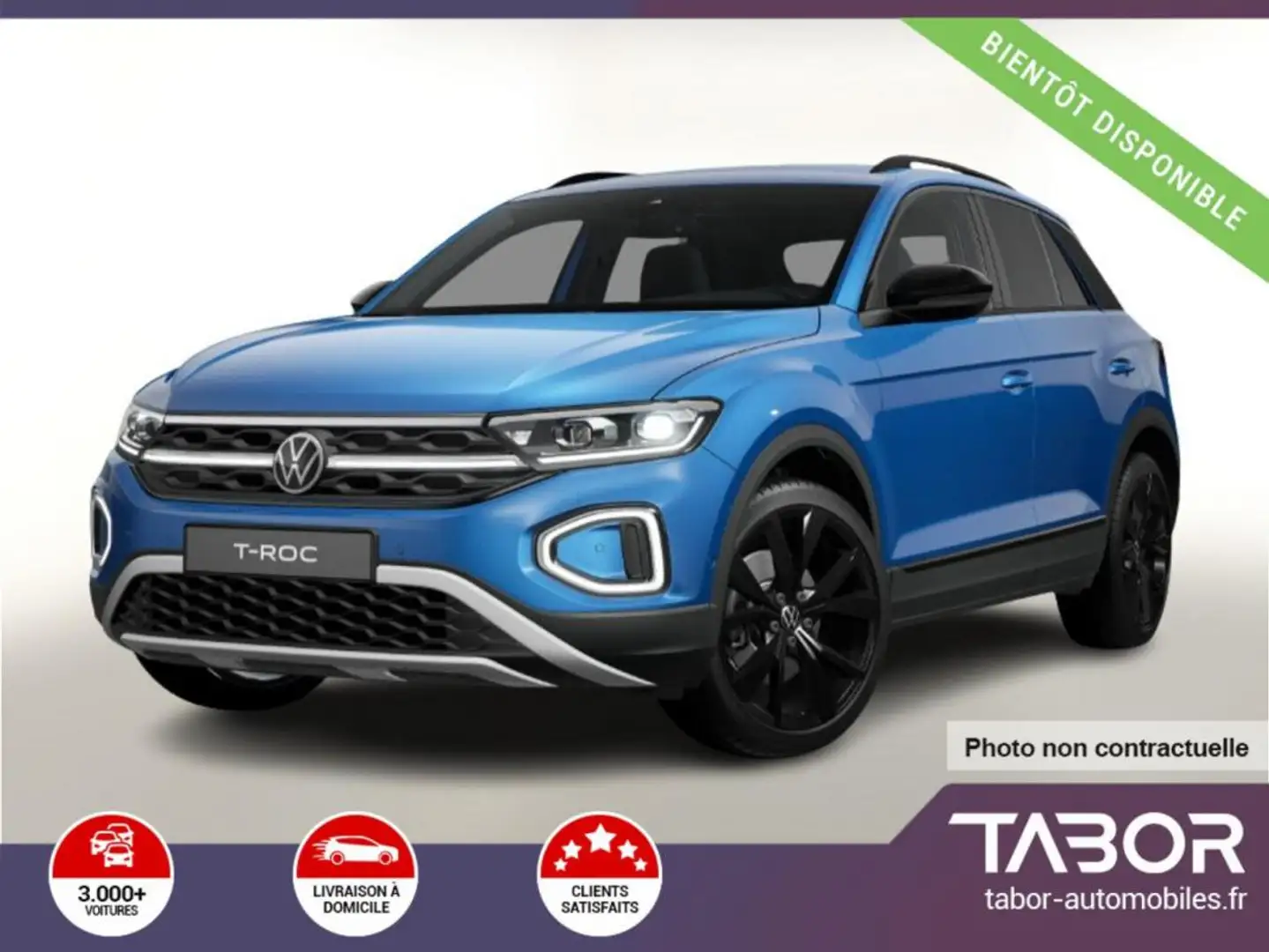 Volkswagen T-Roc 150 DSG Style BlackP Matrix Bleu - 1