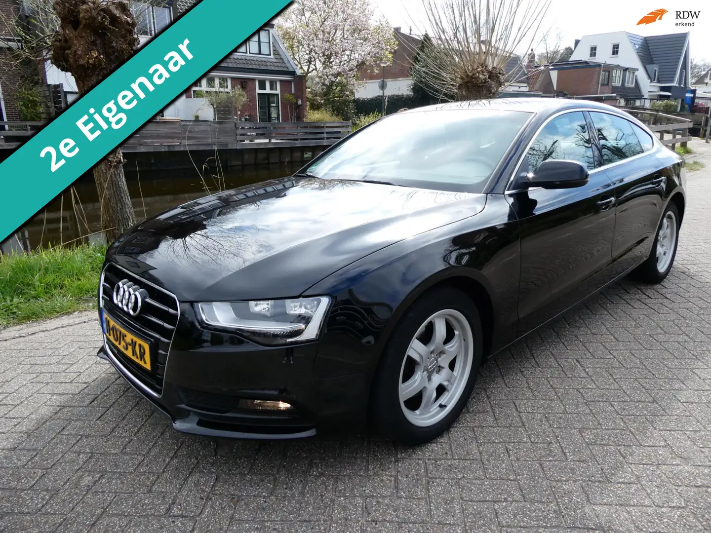 Audi A5 Sportback 1.8 TFSI 170pk Clima LED 6-bak 2e eigena Zwart - 1