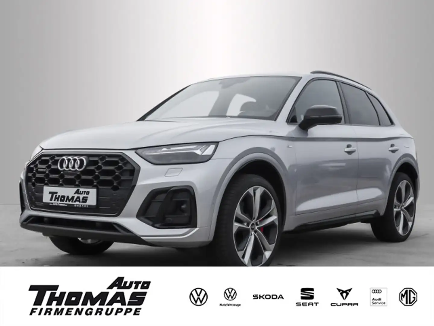 Audi Q5 S line 55 TFSIe quattro S tronic PANO+MATRIX Plateado - 1