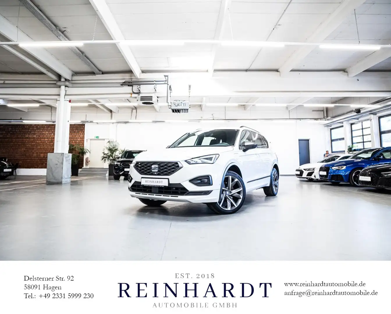 SEAT Tarraco 1.4e-HYBRID FR 20Z./ACC/AHK/360°/KESSY Weiß - 1
