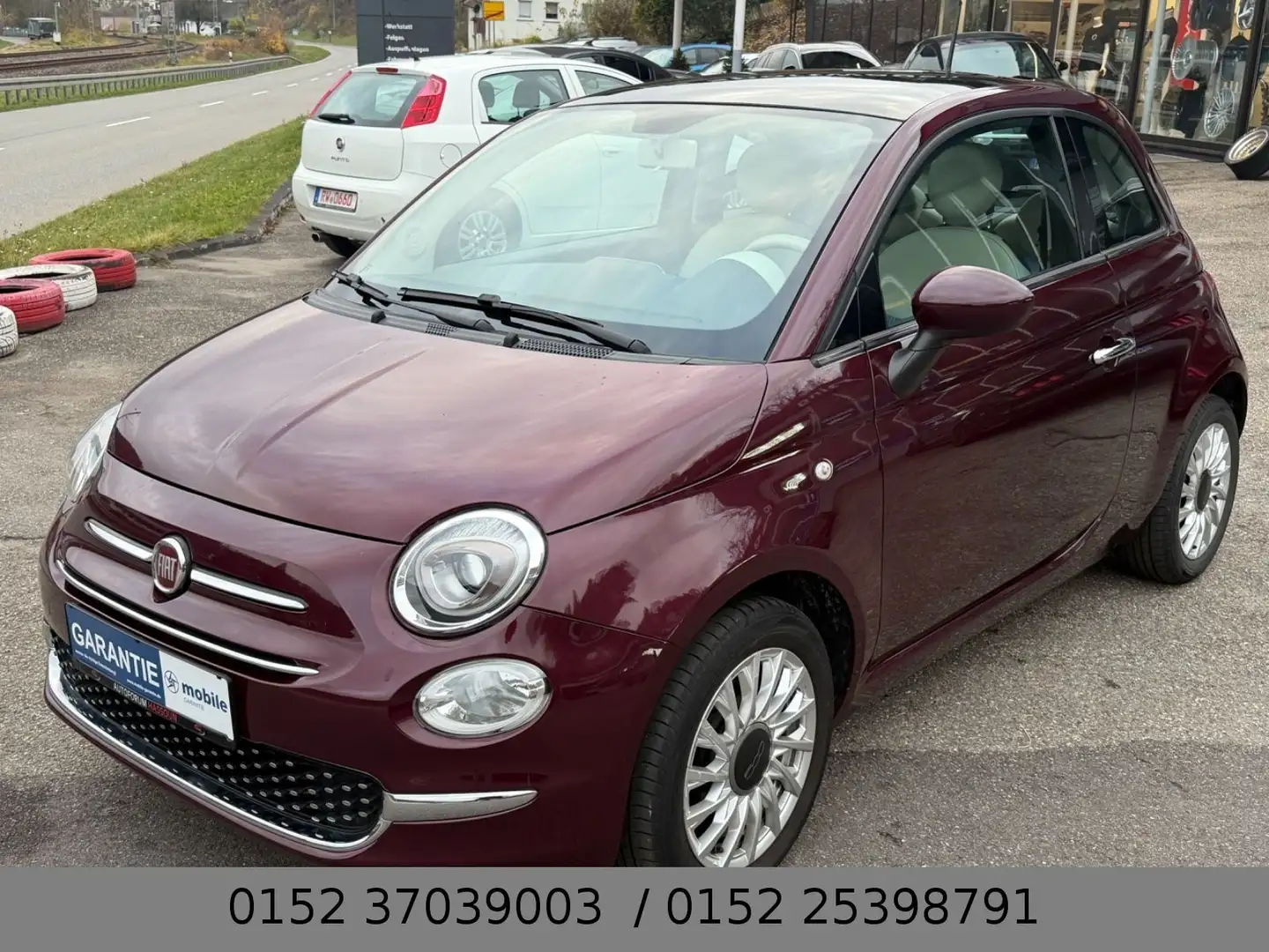 Fiat 500 PANO LED CITY GARANTIE TÜV Klima Violett - 2