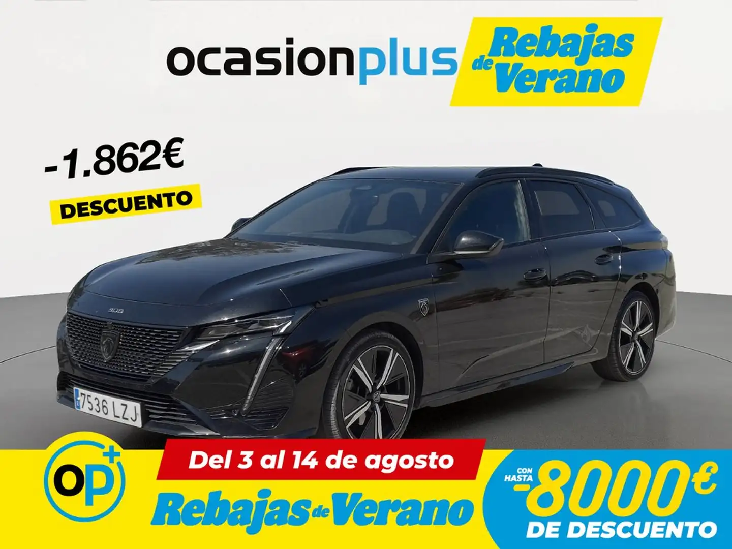 Peugeot 308 SW 1.5 BlueHDi S&S GT EAT8 130 Negro - 1