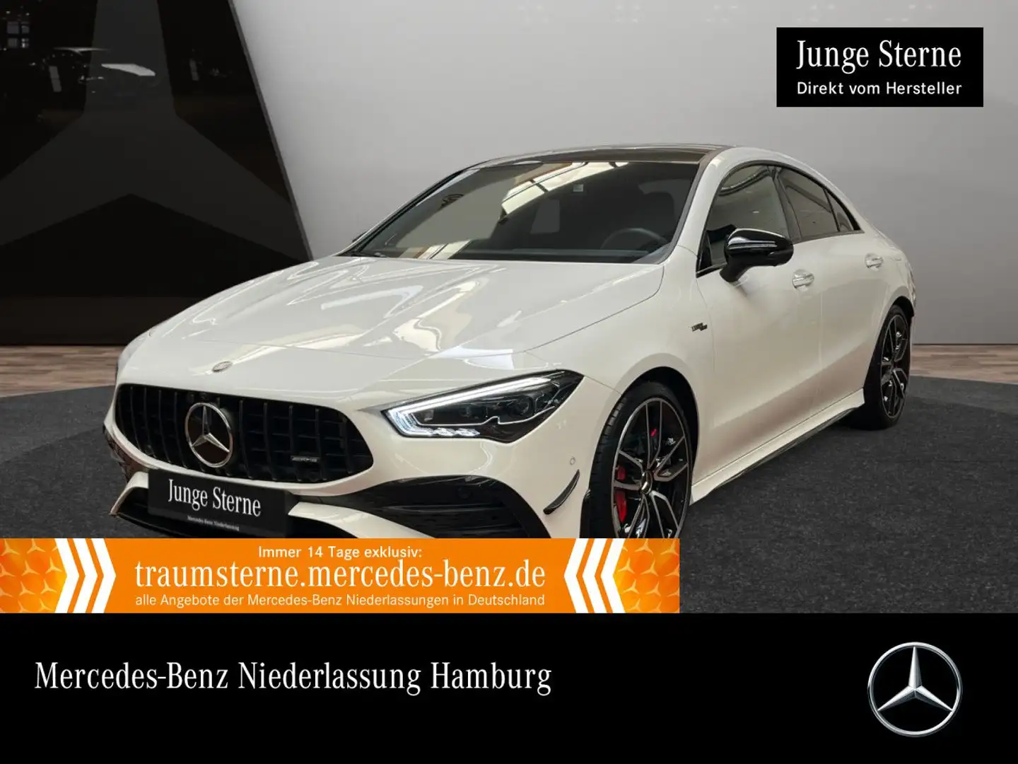 Mercedes-Benz CLA 35 AMG CLA 35 4M AMG+PANO+360°+MULTIBEAM+BURMESTER+19" Weiß - 1