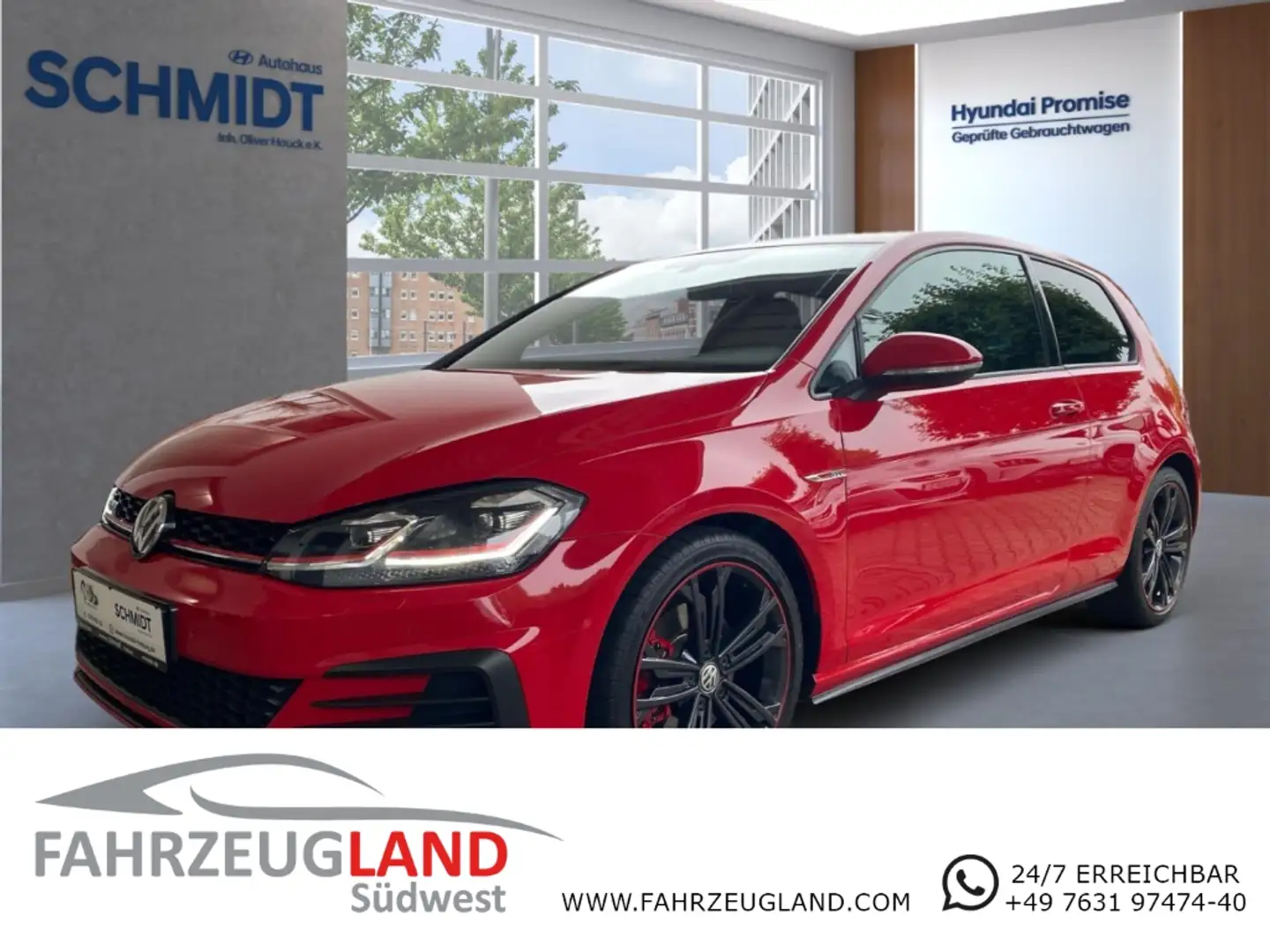 Volkswagen Golf VII GTI DSG 1.Hand Navi ACC LED-Sch. Media Control Rot - 1