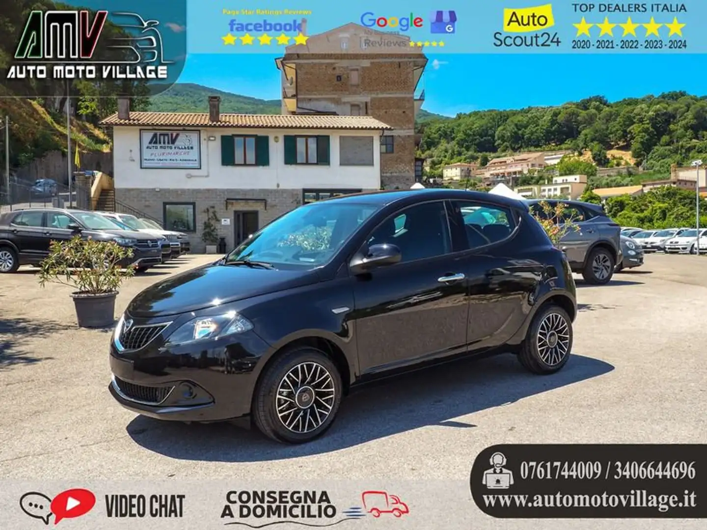 Lancia Ypsilon 1.0 FireFly 5 porte S&S Hybrid Platino PREZZO SEN Nero - 1