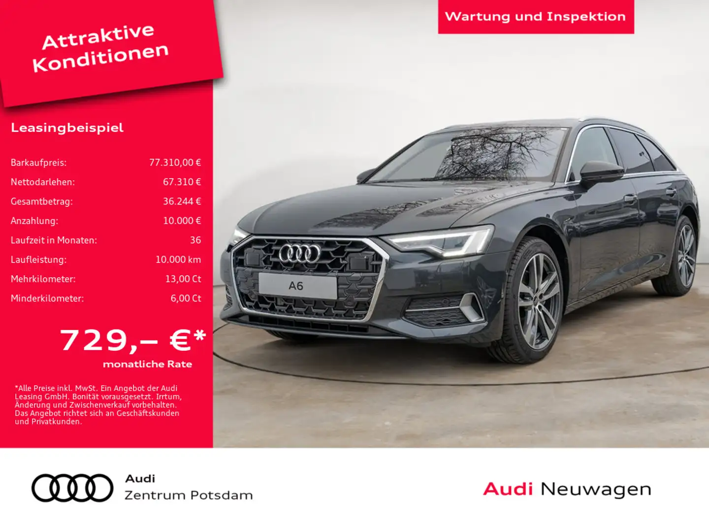 Audi A6 Avant advanced 40 TDI AHK SITZBELÜFTUNG Szary - 1