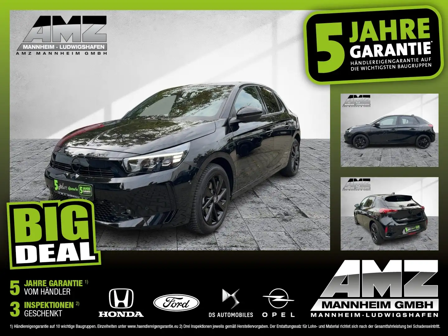 Opel Corsa F 1.2 Turbo GS LED+Navi+Sitzheizung Noir - 1