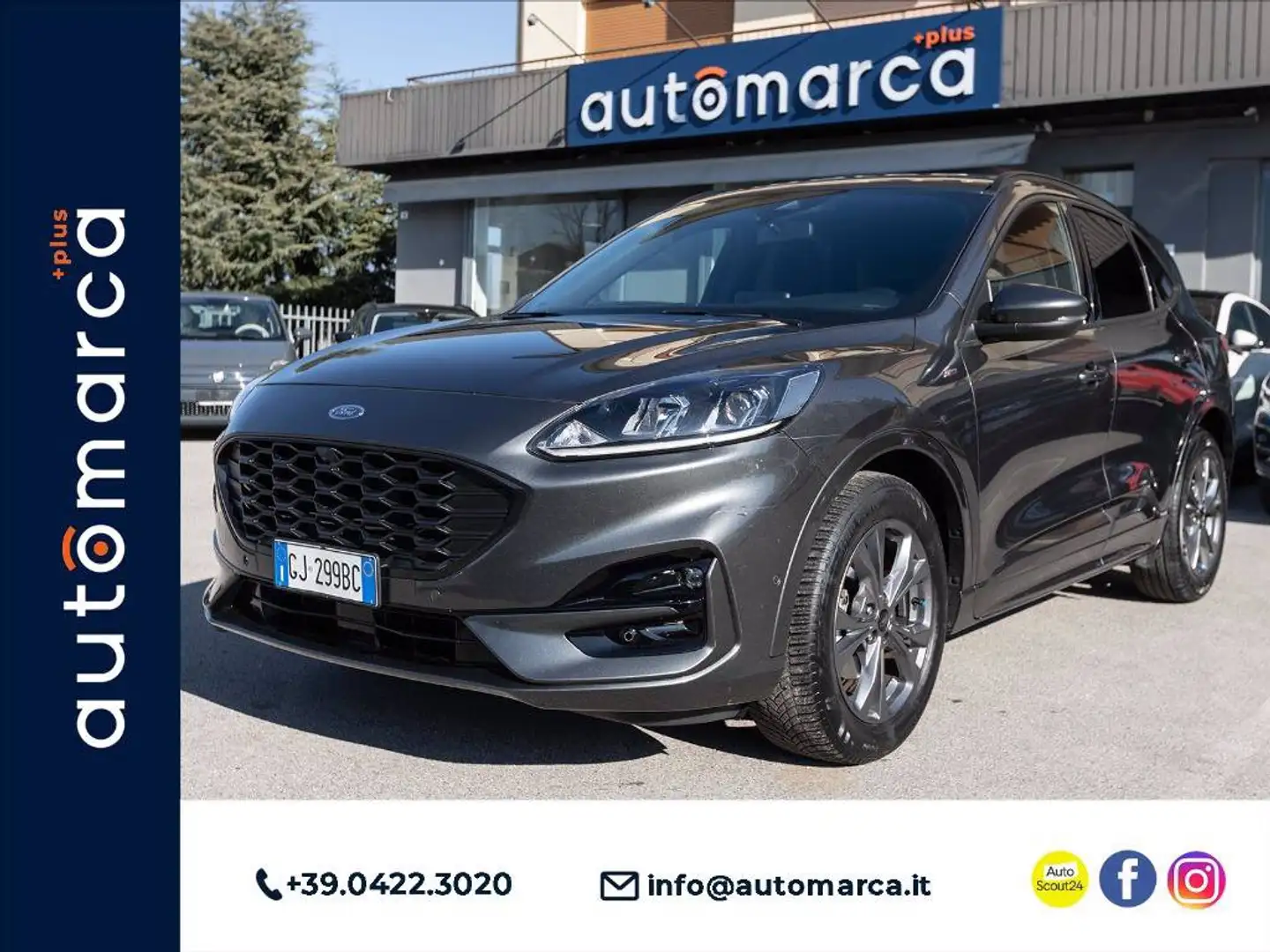 Ford Kuga 2.5 full hybrid ST-Line 2wd 190cv cvt Grigio - 1