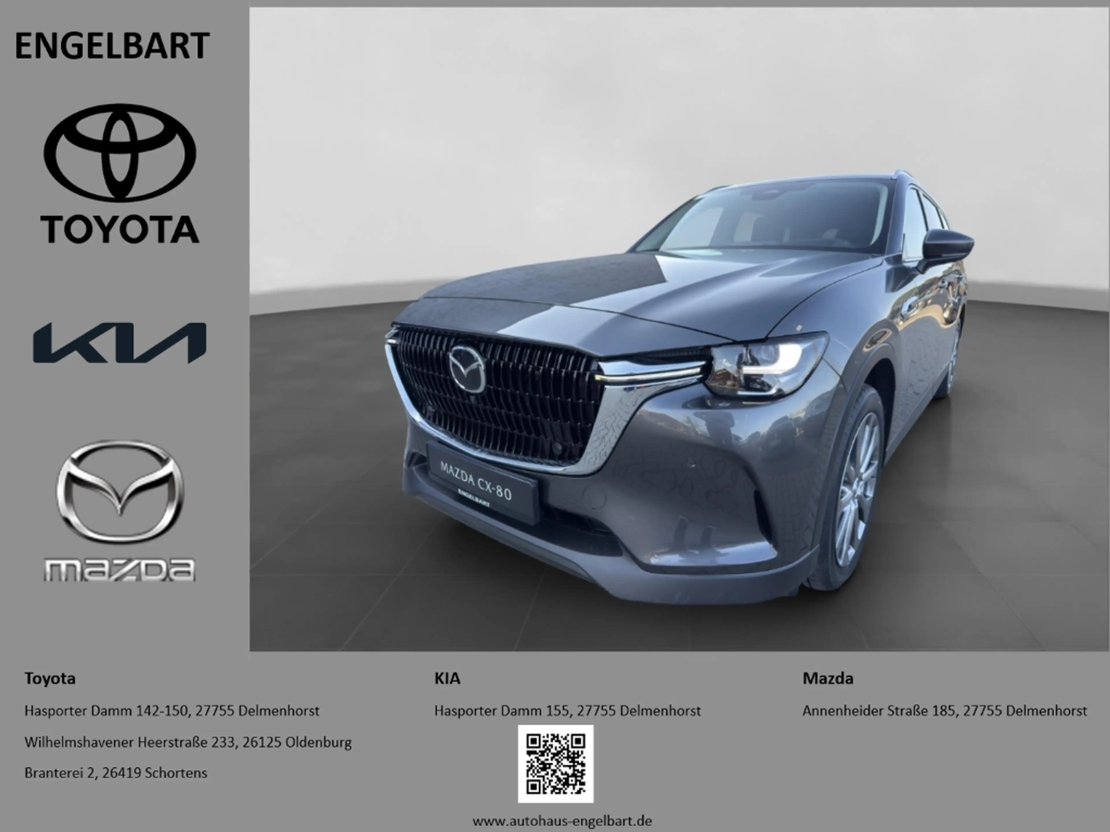 Mazda CX-80 Exclusive-Line Hybrid AWD HUD Navi LED ACC El. Hec