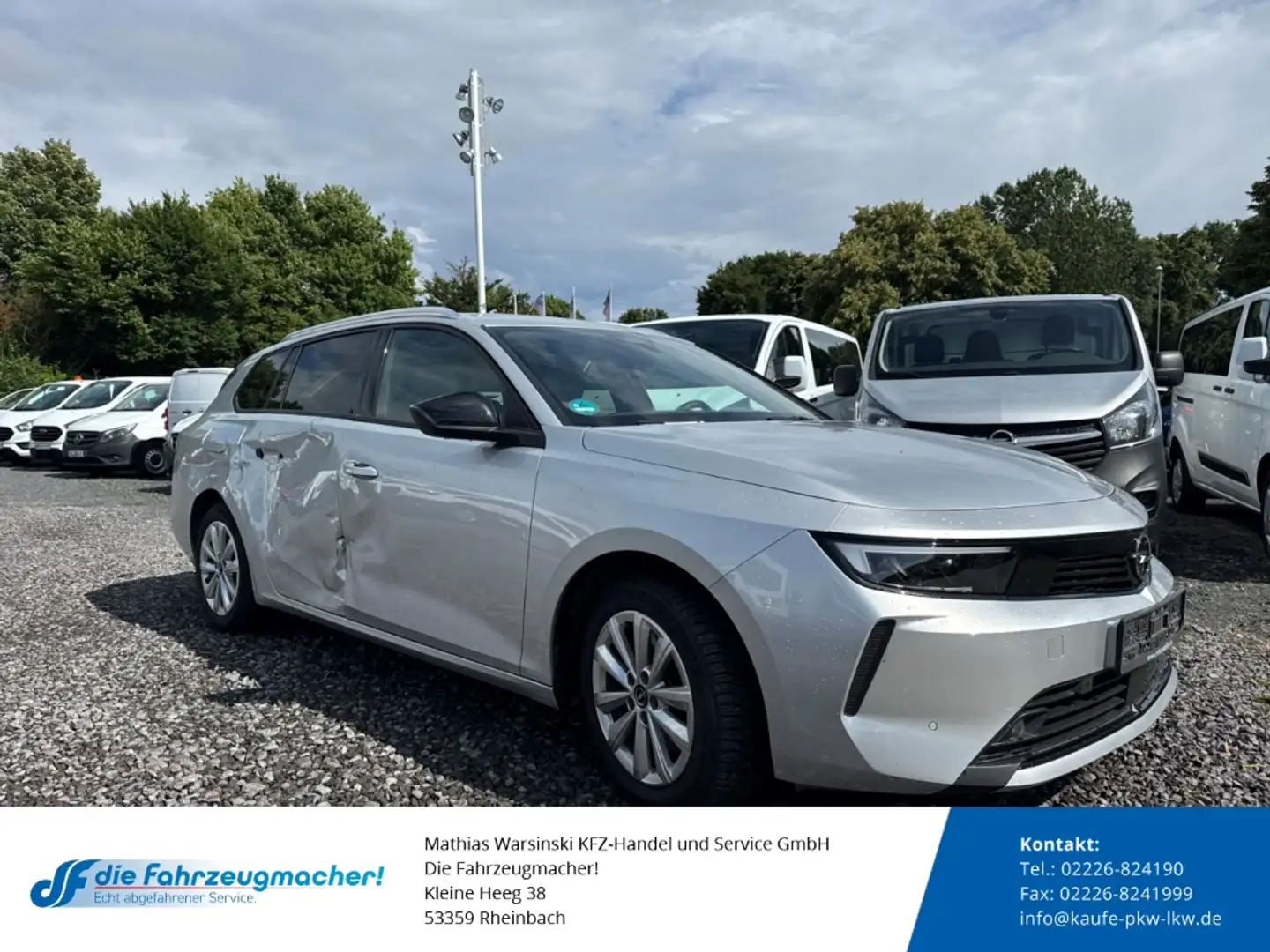 Opel Astra L Sports Tourer Elegance 1.5 D EU6e *SEITENSCHADEN Silber - 1