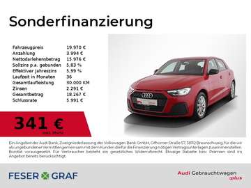 25 TFSI Sportback LED / virtual / Sitzheizung / Na