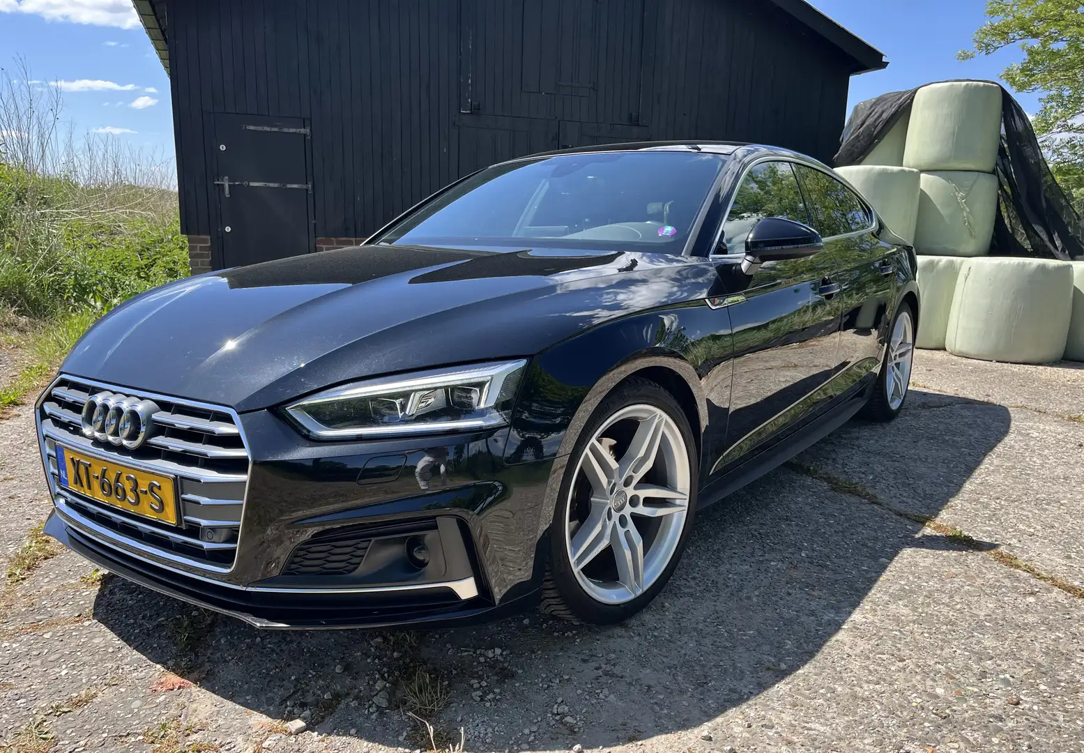 Audi A5 Sportback 40 TFSI 3x S Line|PANO|MATRIX|ACC Zwart - 2