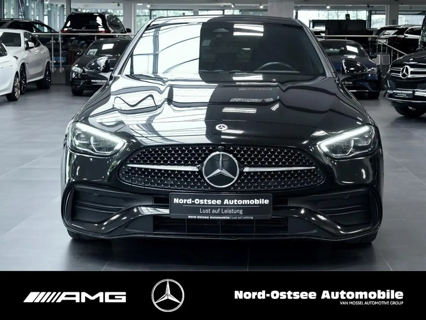 Mercedes-Benz C 200 d AMG NIGHT TOTWINKEL LED KAMERA SITZHZG Noir - 2