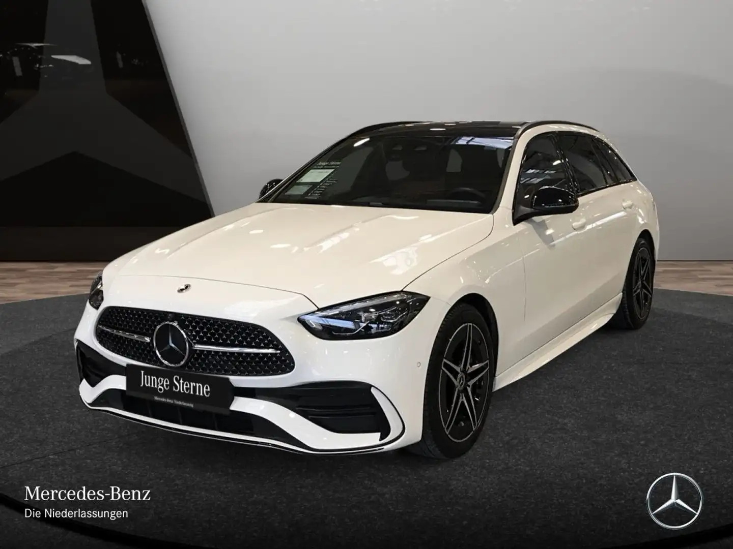 Mercedes-Benz C 200 d T AMG+NIGHT+PANO+360+LED+BURMESTER+KEYLESS Weiß - 2