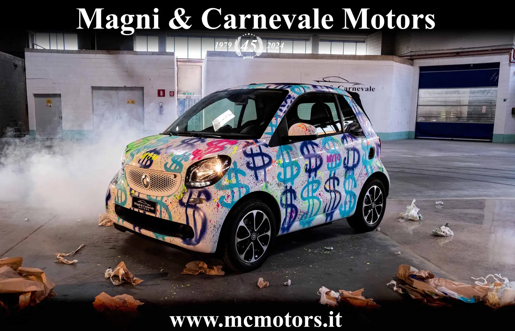 smart forTwo "SUPERDOLLAR" By Myfo78Art | FOR COLLECTORS Bianco - 1