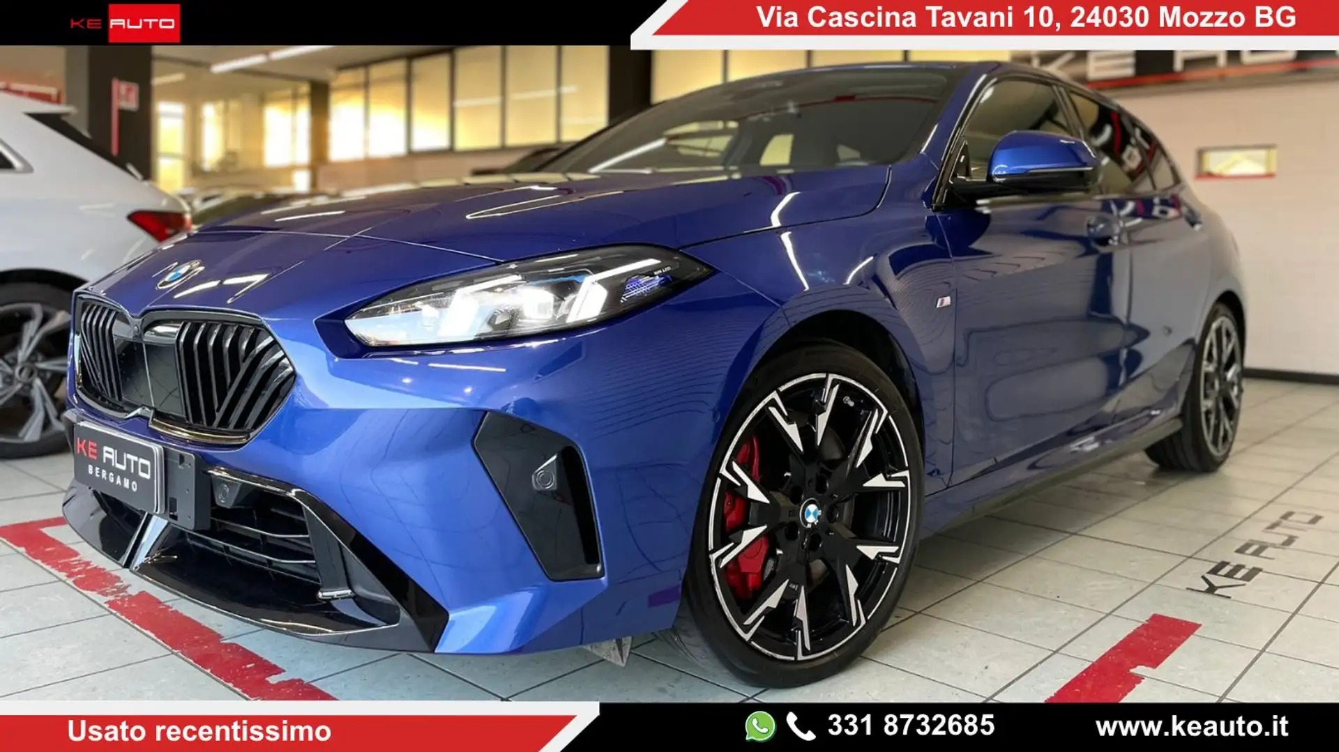 BMW 118 Serie 1 F70 118d MSport Pro auto Bleu - 1