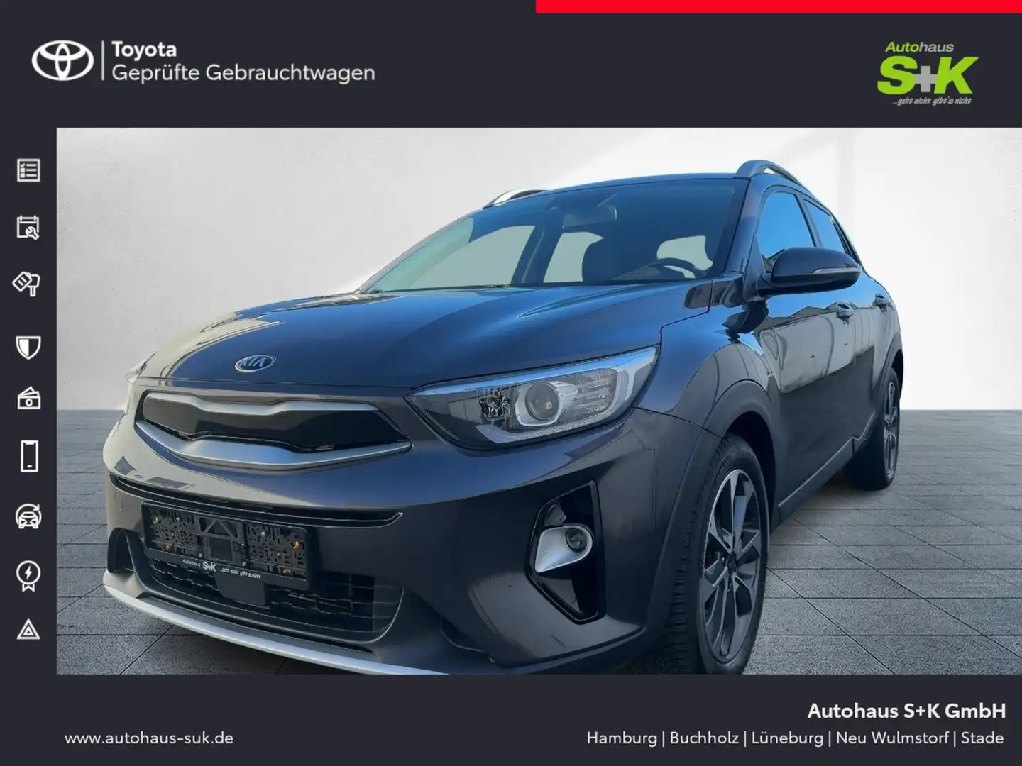 Kia Stonic 1.0 T-GDI Spirit*CARPLAY+TEMPOMAT+KAMERA+PDC** Szary - 1