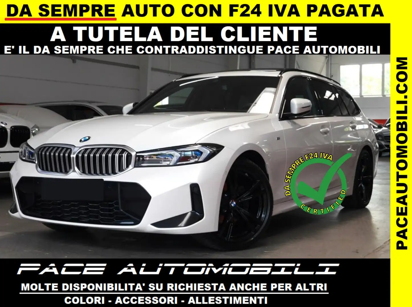 BMW 320 i M SPORT M-SPORT MSPORT PRO PDC 19" TETTO CRUISE Bianco - 1