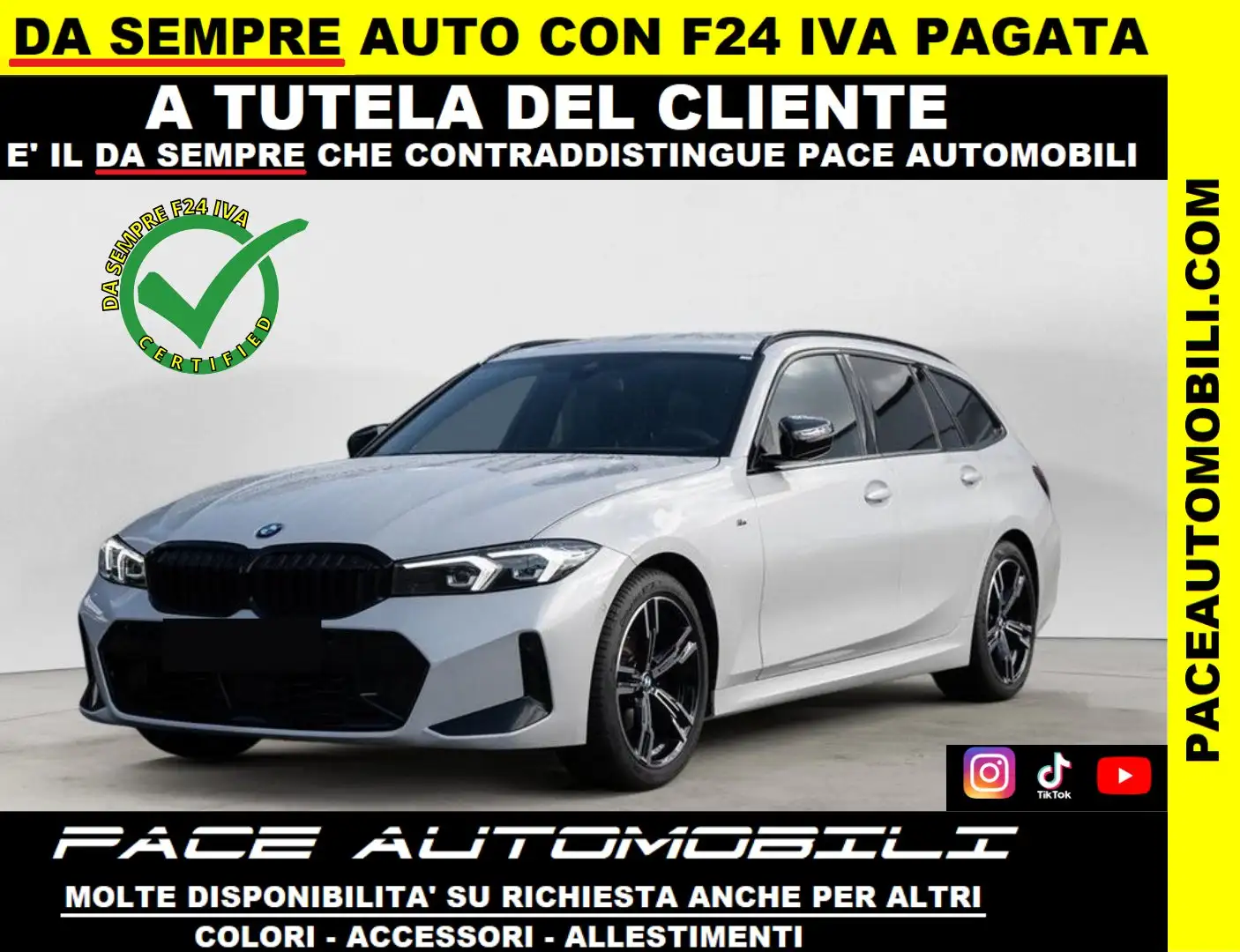 BMW 320 i M SPORT M-SPORT MSPORT PRO PDC 18" TETTO CRUISE Bianco - 1