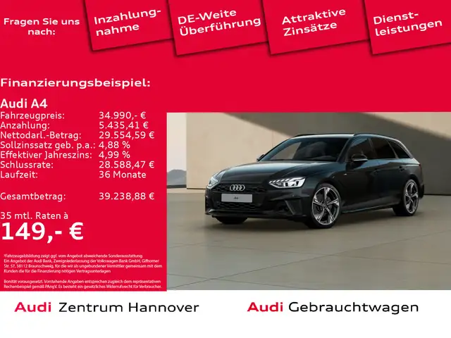 Audi A4 40 2.0 TFSI Avant S line (EURO 6d)