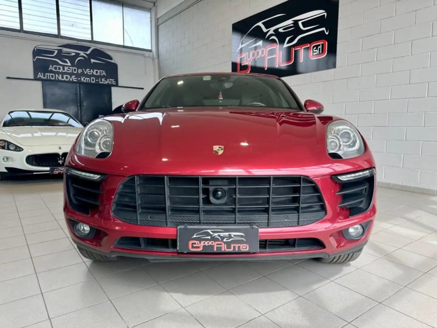 Porsche Macan 3.0 S Diesel *PELLE COCOA*CINTURE ROSSE*ACC* Rosso - 2