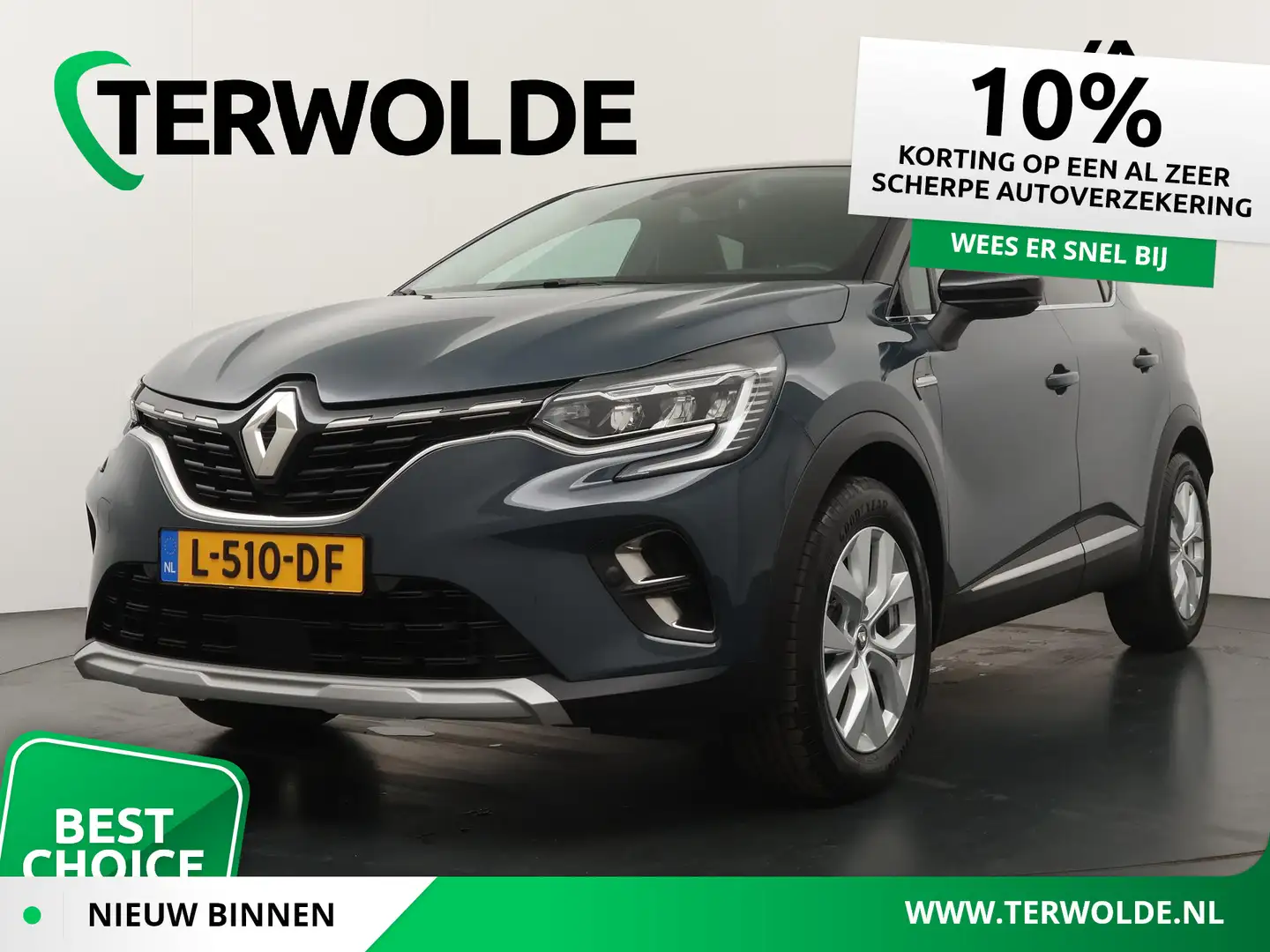 Renault Captur TCe 90 GPF Intens | Parkeercamera | Navigatie | Blauw - 1