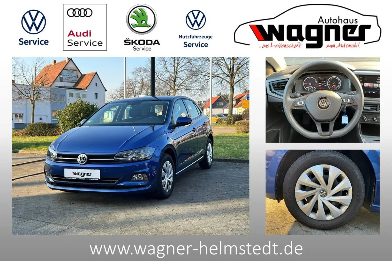 Volkswagen Polo Comfortline ACC/ParkAssist/SHZ Blau - 1