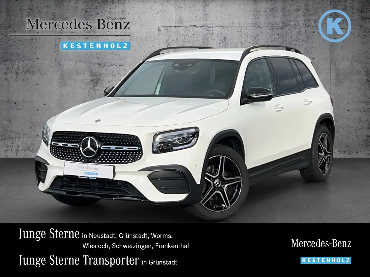 Mercedes-Benz GLB 200 GLB 200 4M AMG+NIGHT+AHK+MEMORY+KAM+MLED+EASYP Weiß - 1