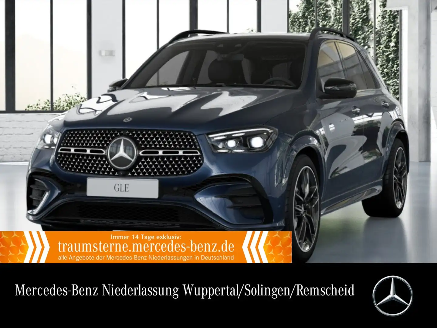 Mercedes-Benz GLE 350 de 4M AMG+NIGHT+PANO+360+AHK+MULTIBEAM+HUD Blauw - 1