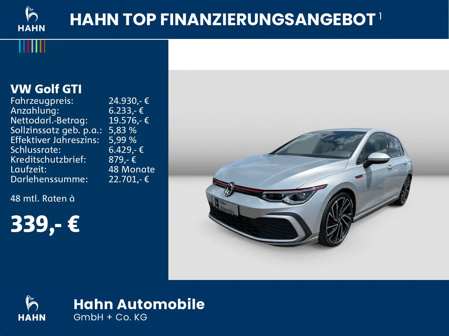Volkswagen Golf GTI 2.0TSI Virtual Sitzh Navi LED ACC CAM Argintiu - 2