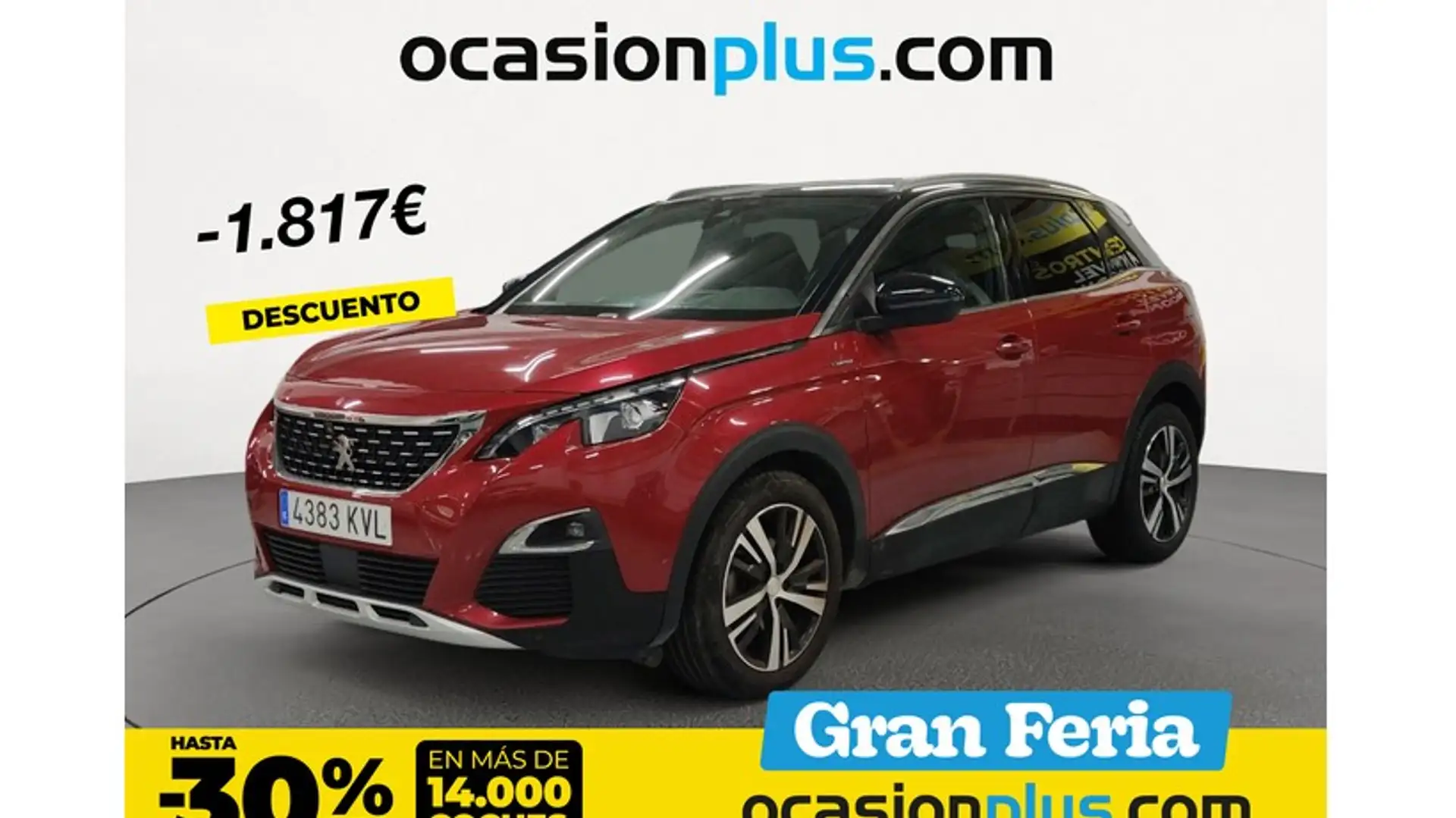 Peugeot 3008 1.6 BlueHDi Style 120 Rood - 1