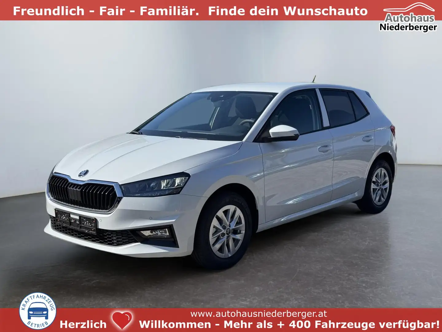 Skoda Fabia Drive Plus 1.0 TSI DSG 2ZKlima AHK Apple 2 x PD... Weiß - 1