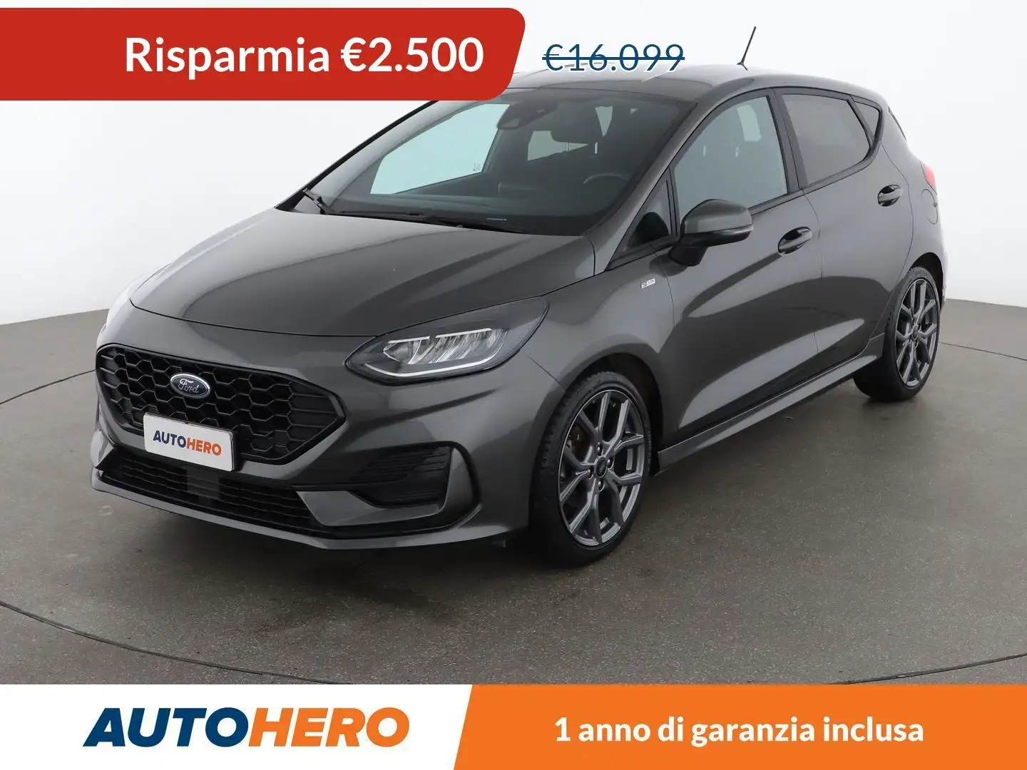 Ford Fiesta 1.0 EcoBoost Mild-Hybrid ST-Line 125 CV MHEV Grigio - 1