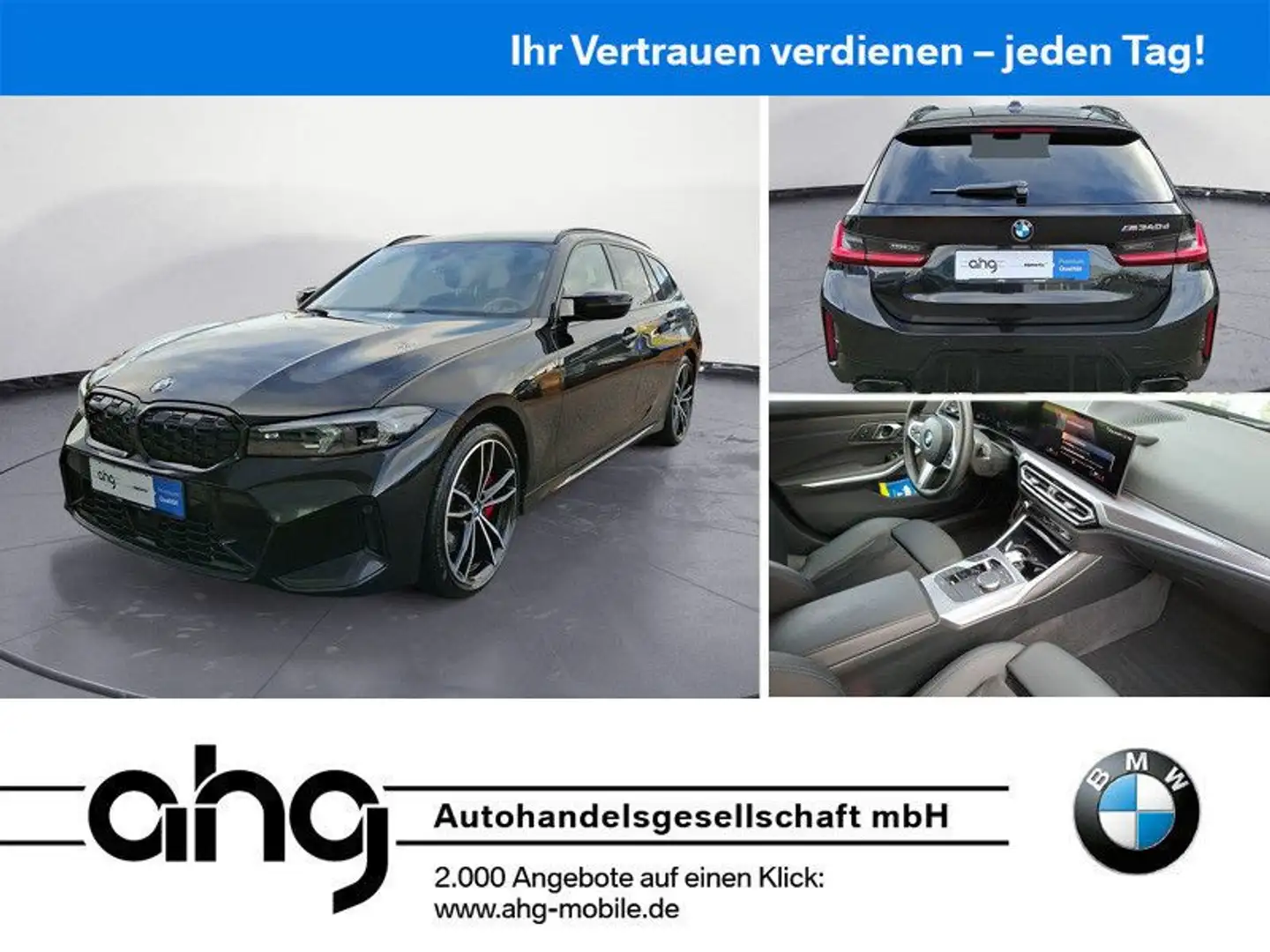 BMW Sonstige M340d xDrive Touring Auto Innovationsp. AHK RFT Schwarz - 1