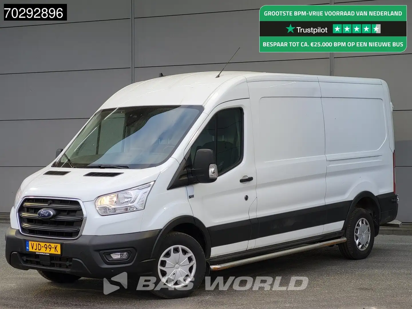 Ford Transit 130pk Automaat L3H2 Airco Cruise Parkeersensoren S Wit - 1