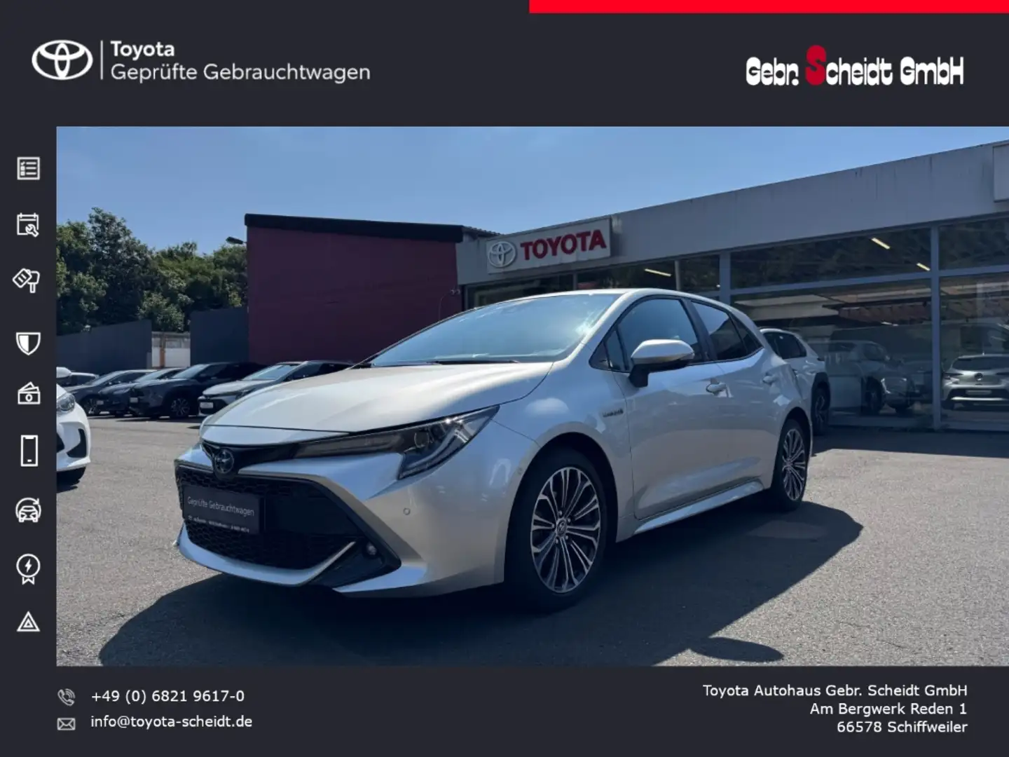 Toyota Corolla Hybrid Team D 1.8 EU6d-T Rückfahrkamera LED-Haupts Silber - 1