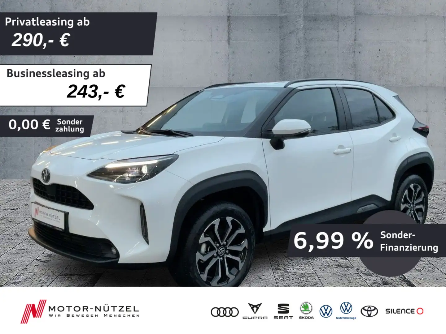 Toyota Yaris Cross 1.5Hybrid TEAMPLAYER LED+NAV+ACC+RFK Wit - 1