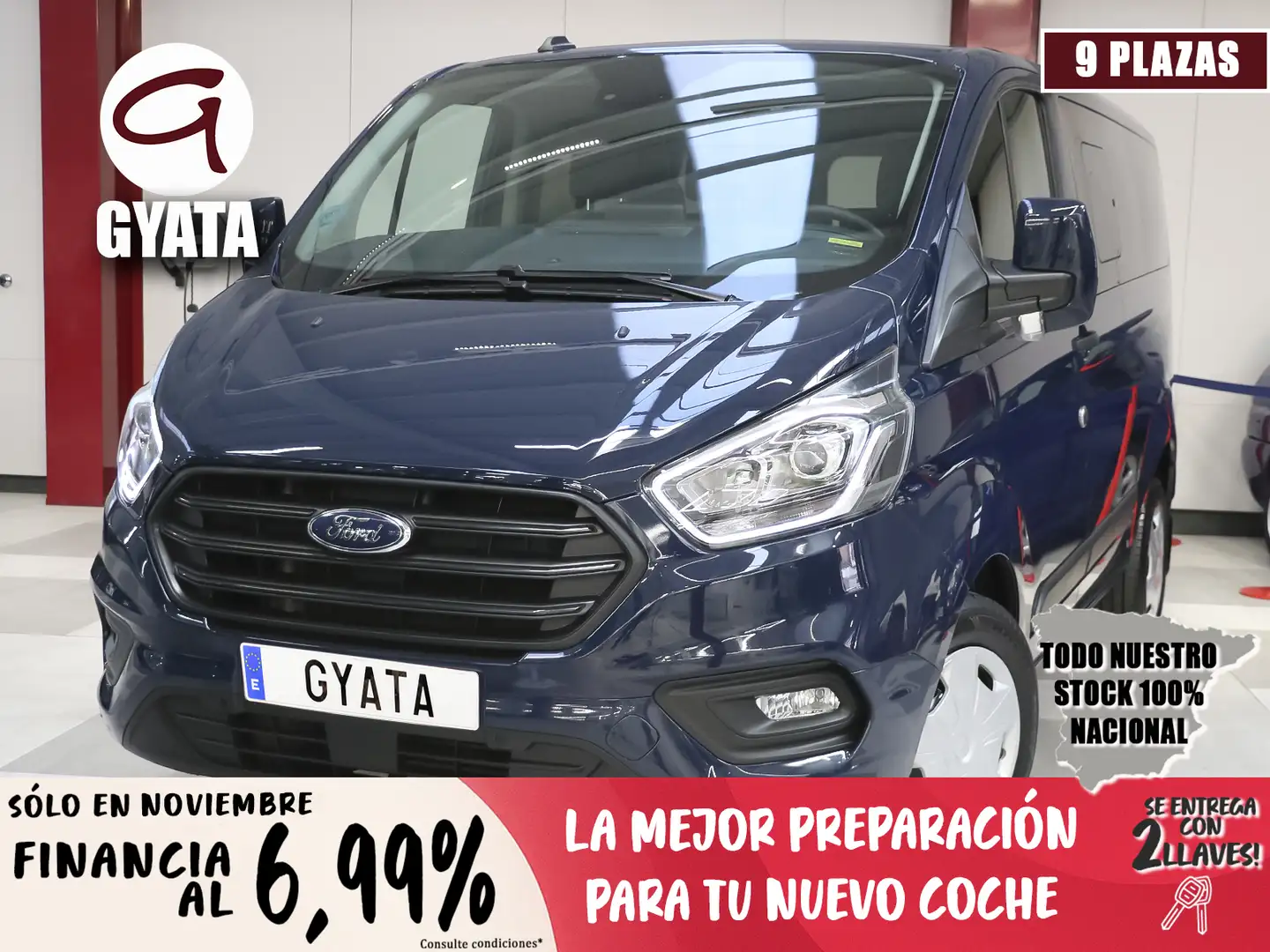 Ford Transit Custom FT 320 L1 Kombi Trend EcoBlue 130 Blu/Azzurro - 1