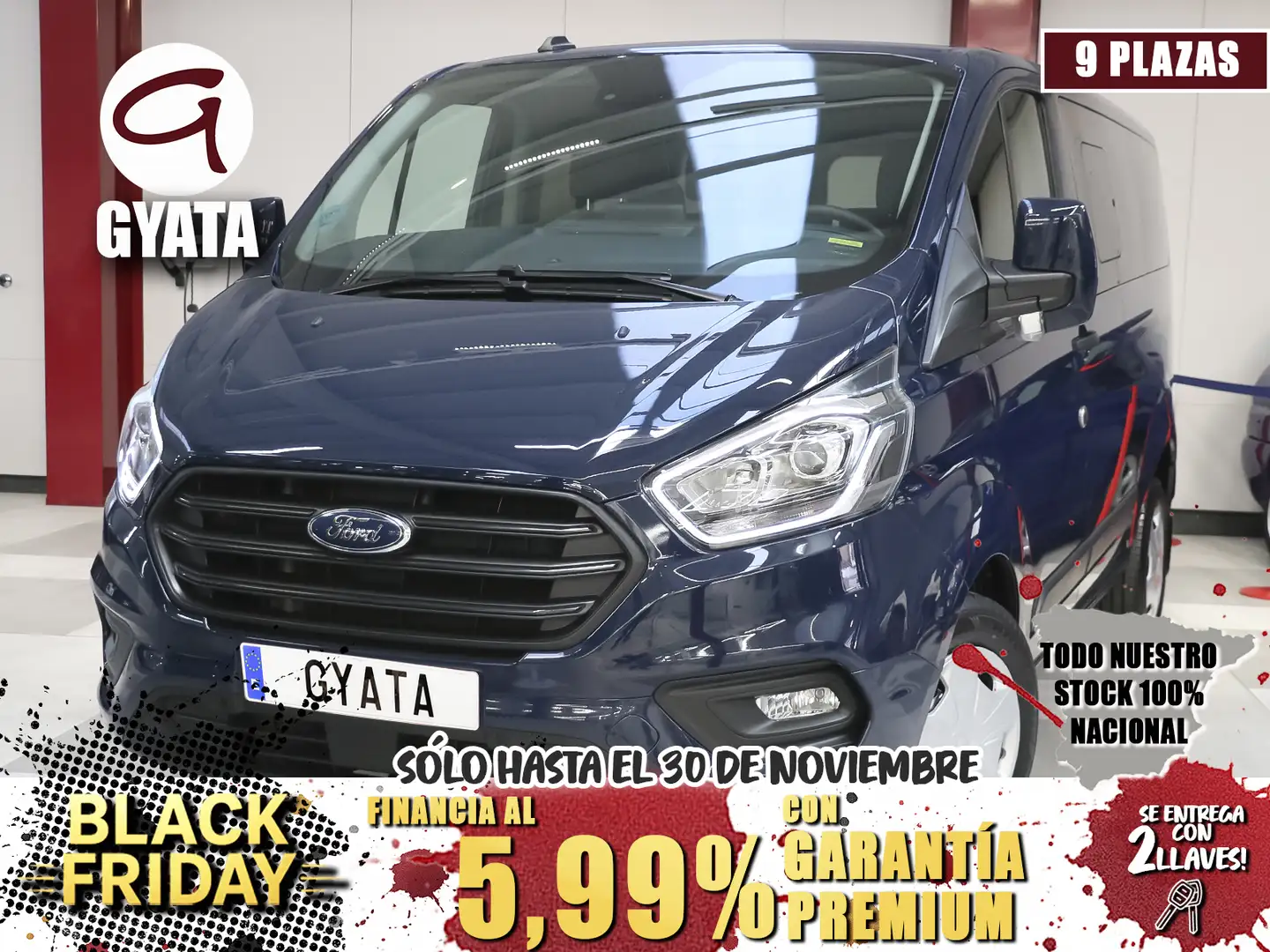 Ford Transit Custom FT 320 L1 Kombi Trend EcoBlue 130 Azul - 1