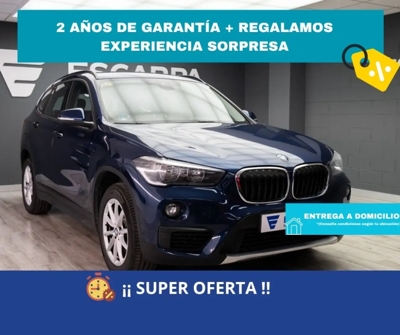 BMW X1 sDrive 18d Business Azul - 1