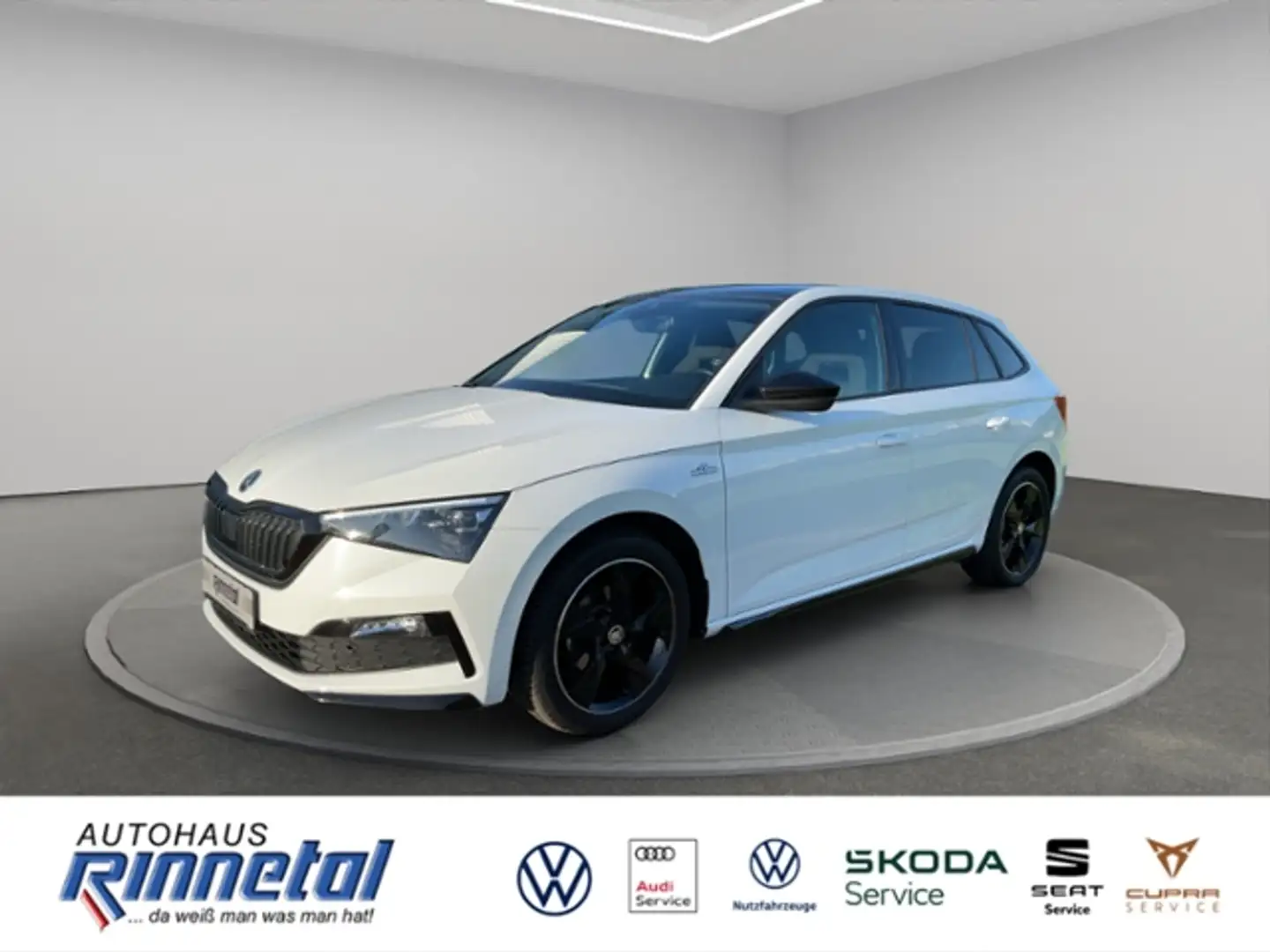 Skoda Scala 1.5 TSI OPF DSG Monte Carlo PANO+LED LICHT+KLIMAA Weiß - 1